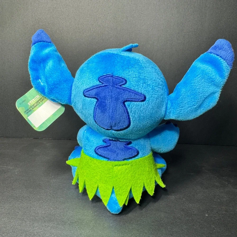 Disney Stitch Feed Me Series Plush Hula Coconut‎ Drink Blue Just Play 7 Inch NEW